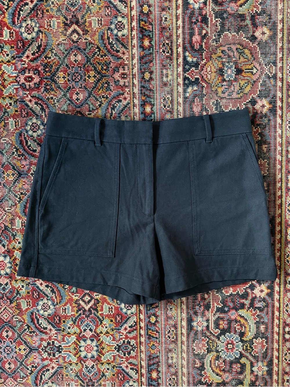 Ann Taylor Petites | Stretch Cotton Chino Shorts | 4” Inseam | Black | Size 6P